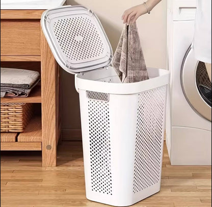 Rolling Laundry Hamper with Lid