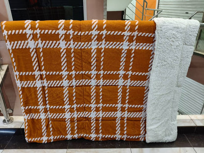 HEAVY MINK FUR WOOLEN BLANKETS