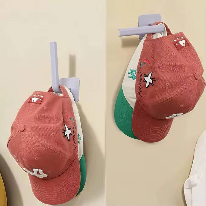 Hat Rack for Baseball Caps, Adhesive Hat Hooks for Wall