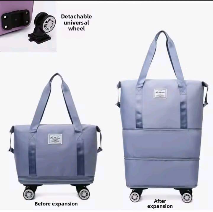 Movable travelling travelling duffle bag