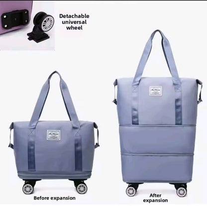 Movable travelling travelling duffle bag