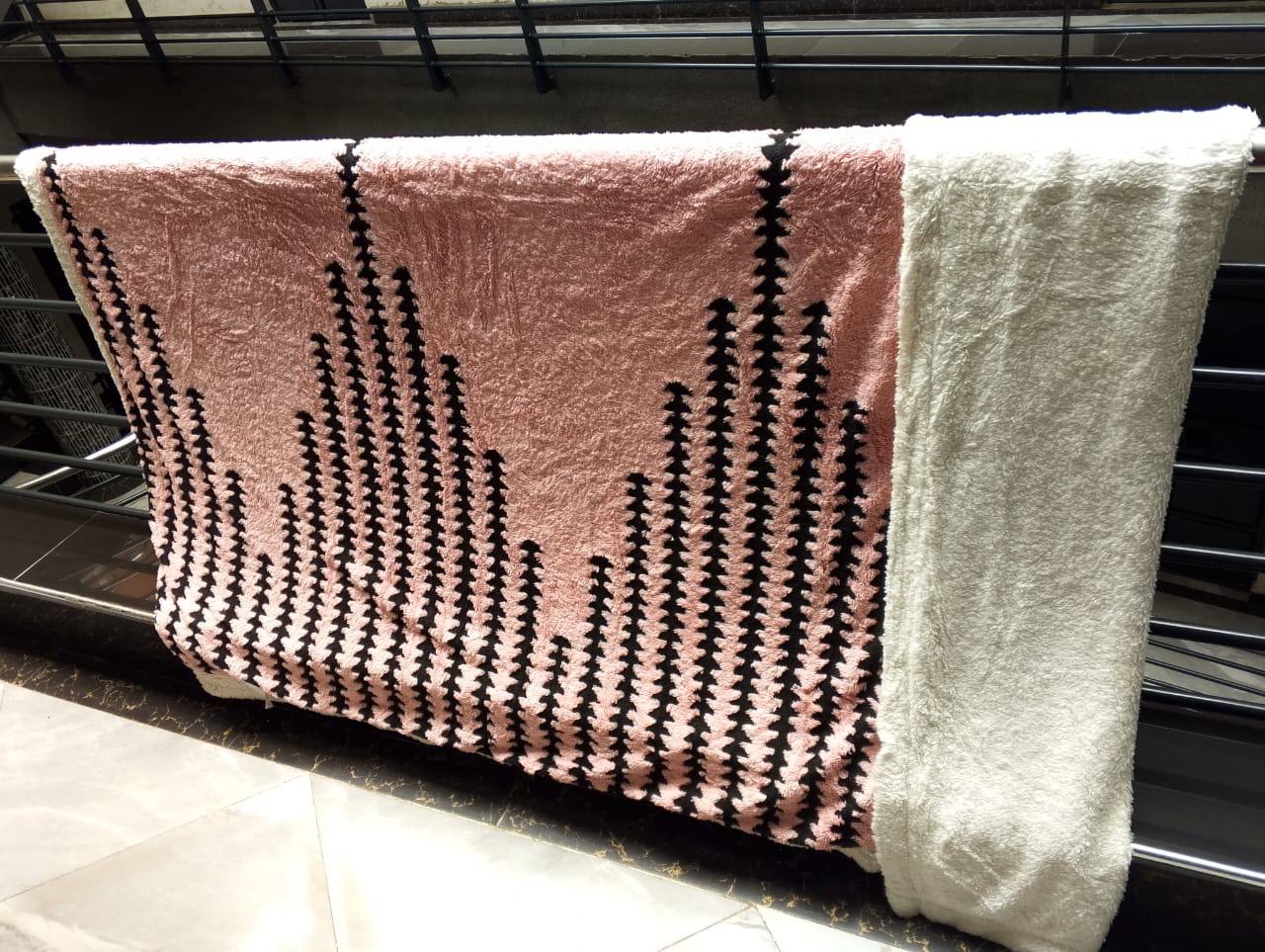 Printed Sherpa Blanket