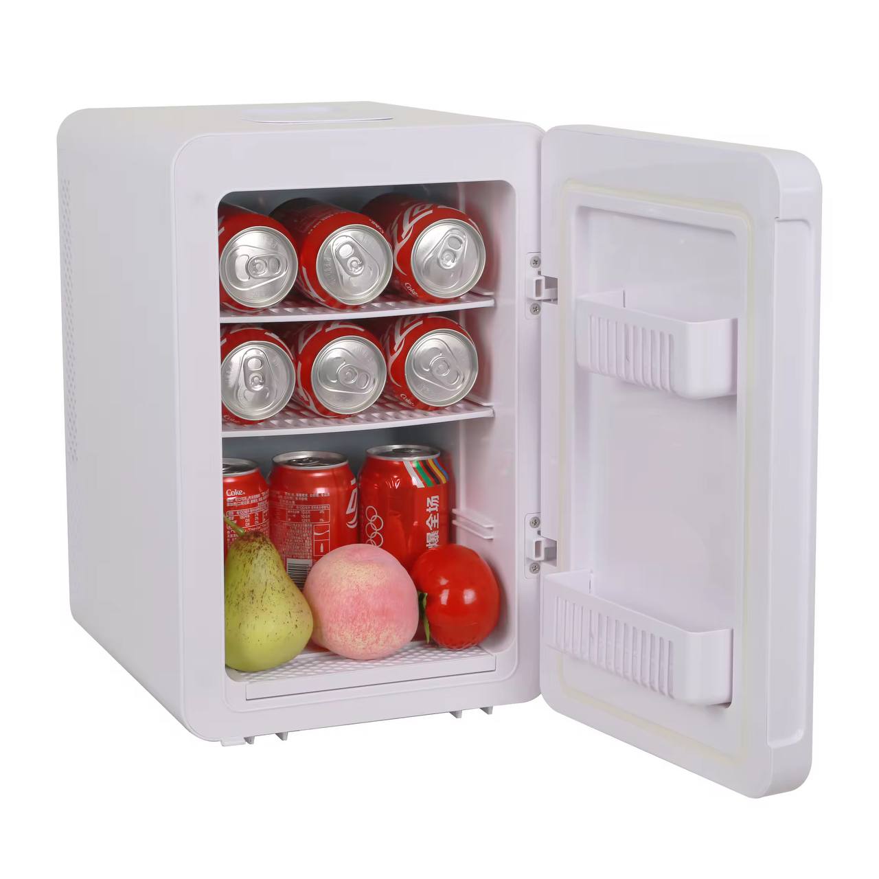 4L Portable car fridge with mirror and duo power option