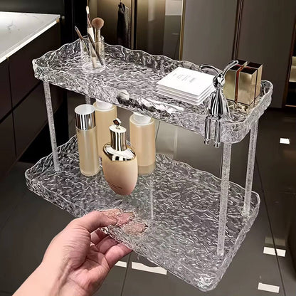 Eternity rabbit 2 layer acrylic organizer tray