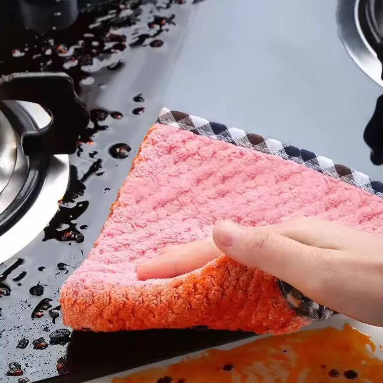Cleaning Cloth, Coral Fleece 
5pcs