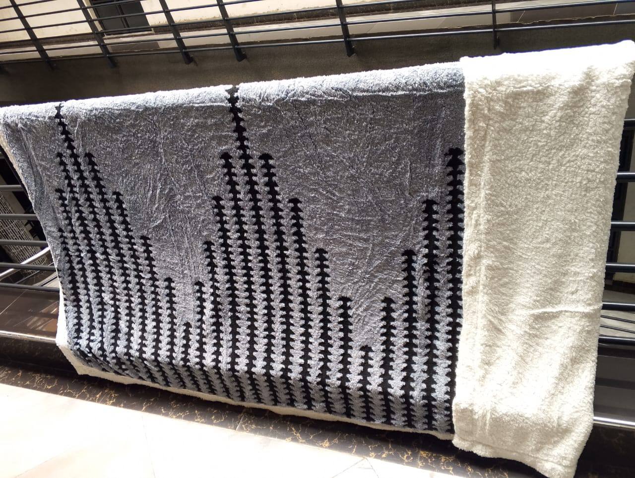 Printed Sherpa Blanket
