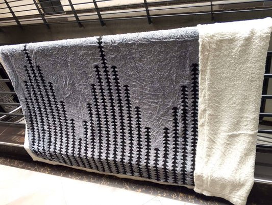 Printed Sherpa Blanket