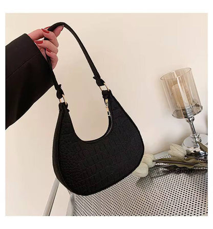 Candy color Crescent Underarm Bag
