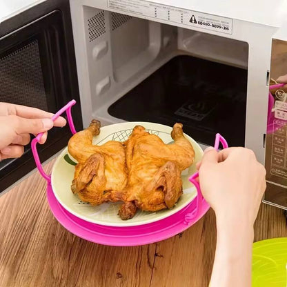 Multifunctional microwave or fridge placement rack organizer