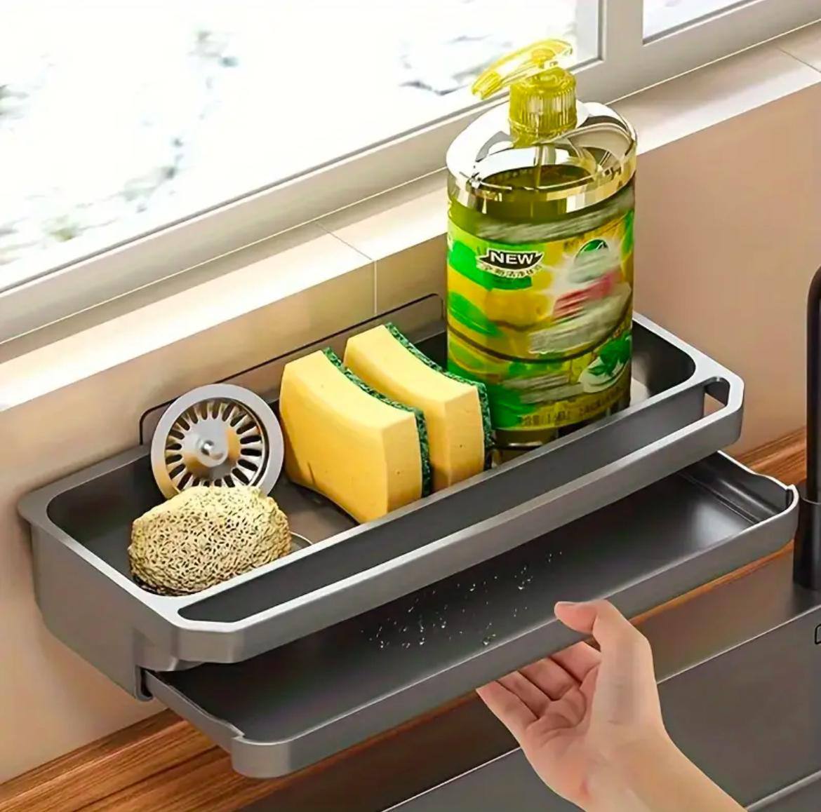 Wall-Mounted Sink Caddy Organize