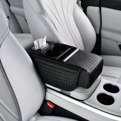 NEW Design Auto center console 
armrest cushion with 2 cups holder,tissue holder,side storage
3 in 1 multipurpose