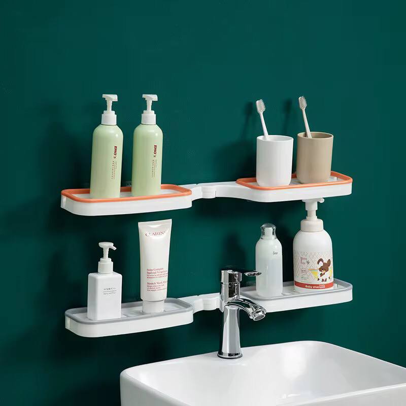 180° adhesive shower caddy