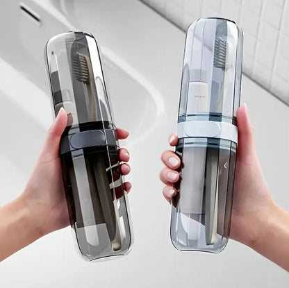 Portable travel toothbrush/toothpaste holders