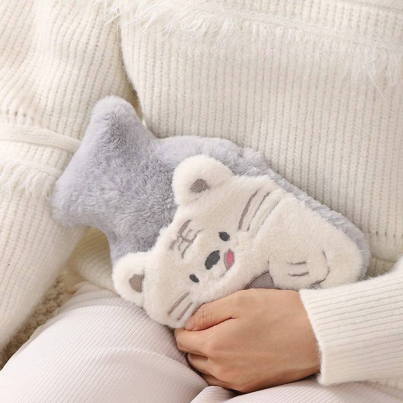 Pocket design hand warmer cute cartoon hot water bottle