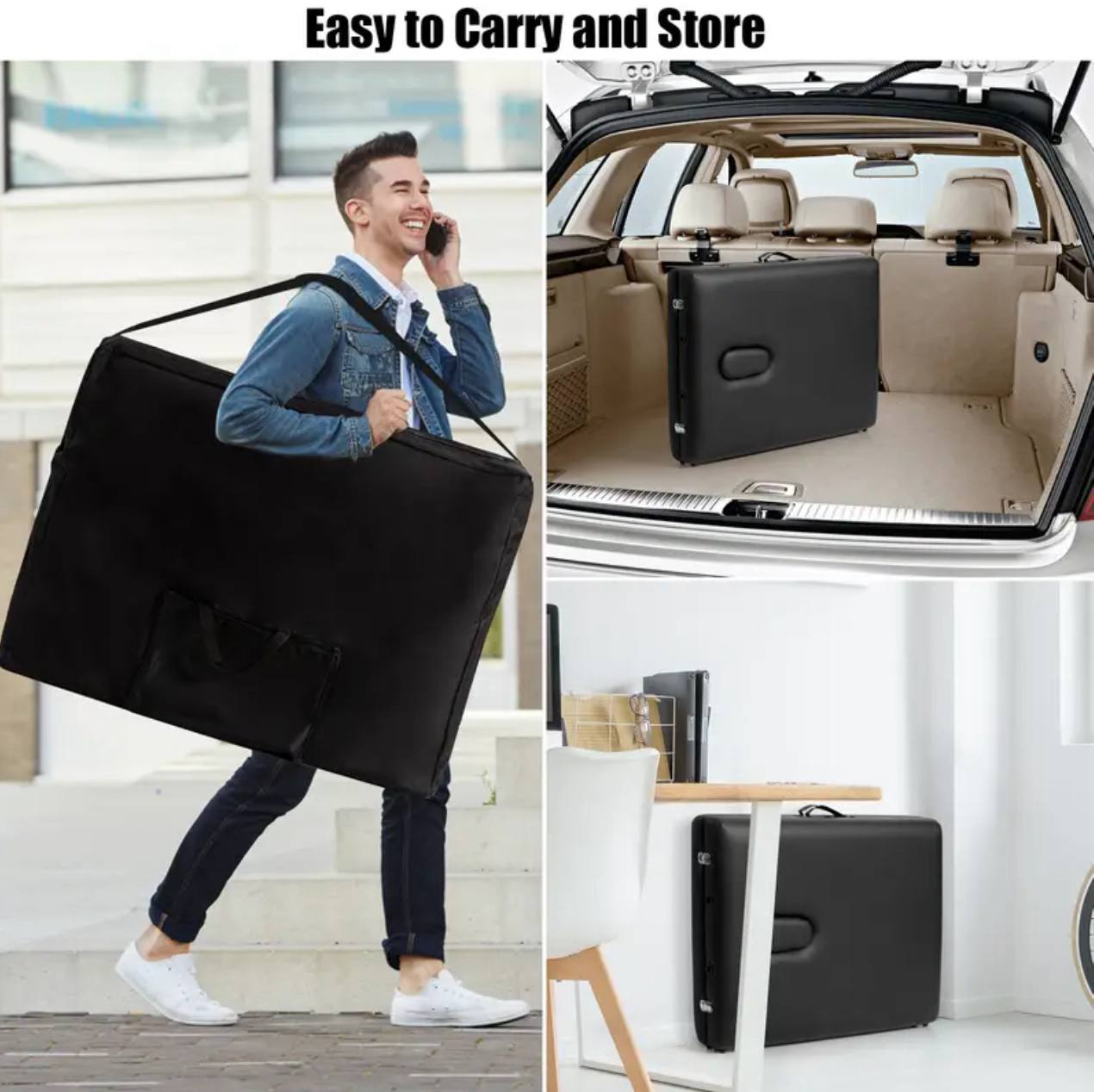 Massage Table 2 Folding Portable Massage Table lash bed Massage wooden Bed, professional 73 Inches Long Lash Bed Spa Bed Tattoo Table wooden with Carrying Case & facial cradle