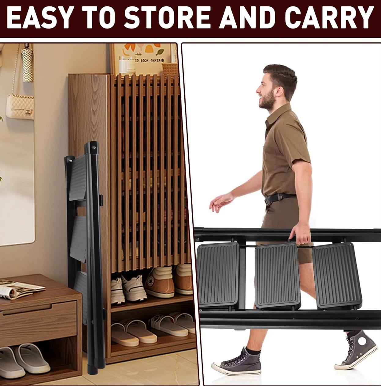4 STEPS PORTABLE FOLDING LADDER