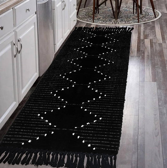 Bohemian Geometric Rugs with Tassles