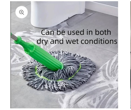 Microfiber self squeeze mop with stainless steel handle