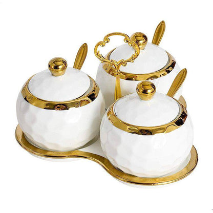 Nordic Ceramic Household Kitchen Seasoning Jars