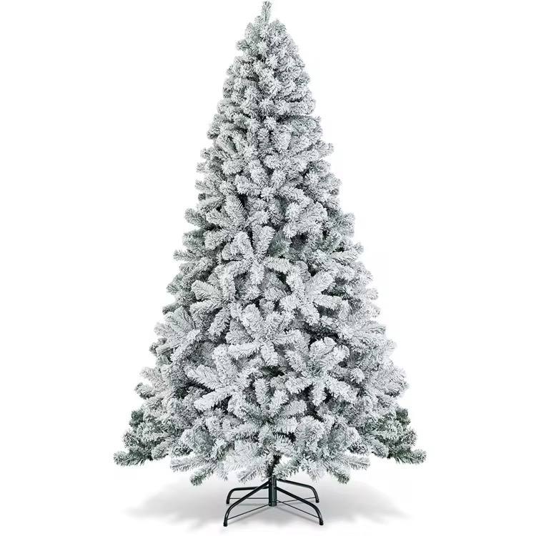 SNOW FLOCKED CHRISTMAS TREE high quality with 2000 leaves