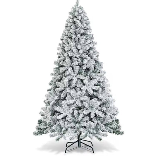 SNOW FLOCKED CHRISTMAS TREE high quality with 2000 leaves