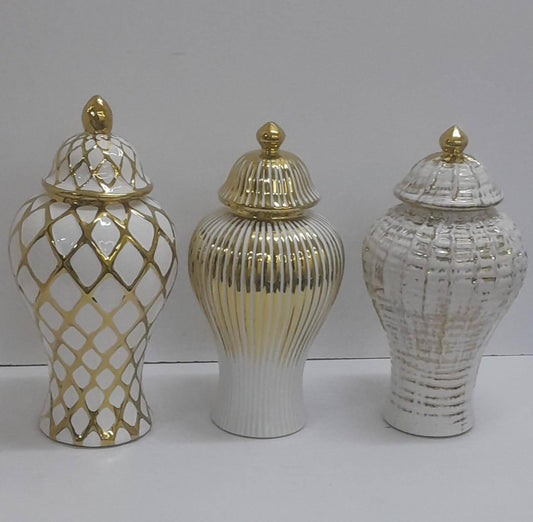 CERAMIC NORDIC ginger flower vase