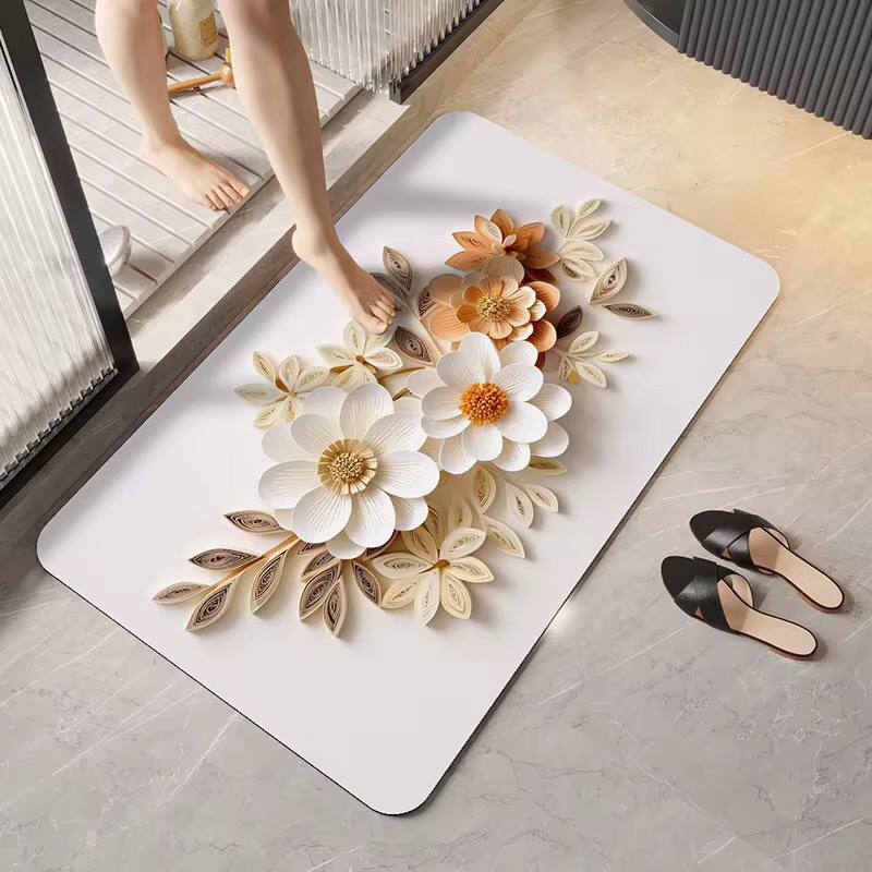 Soft flower 3d absorbent bathroom mat
Price