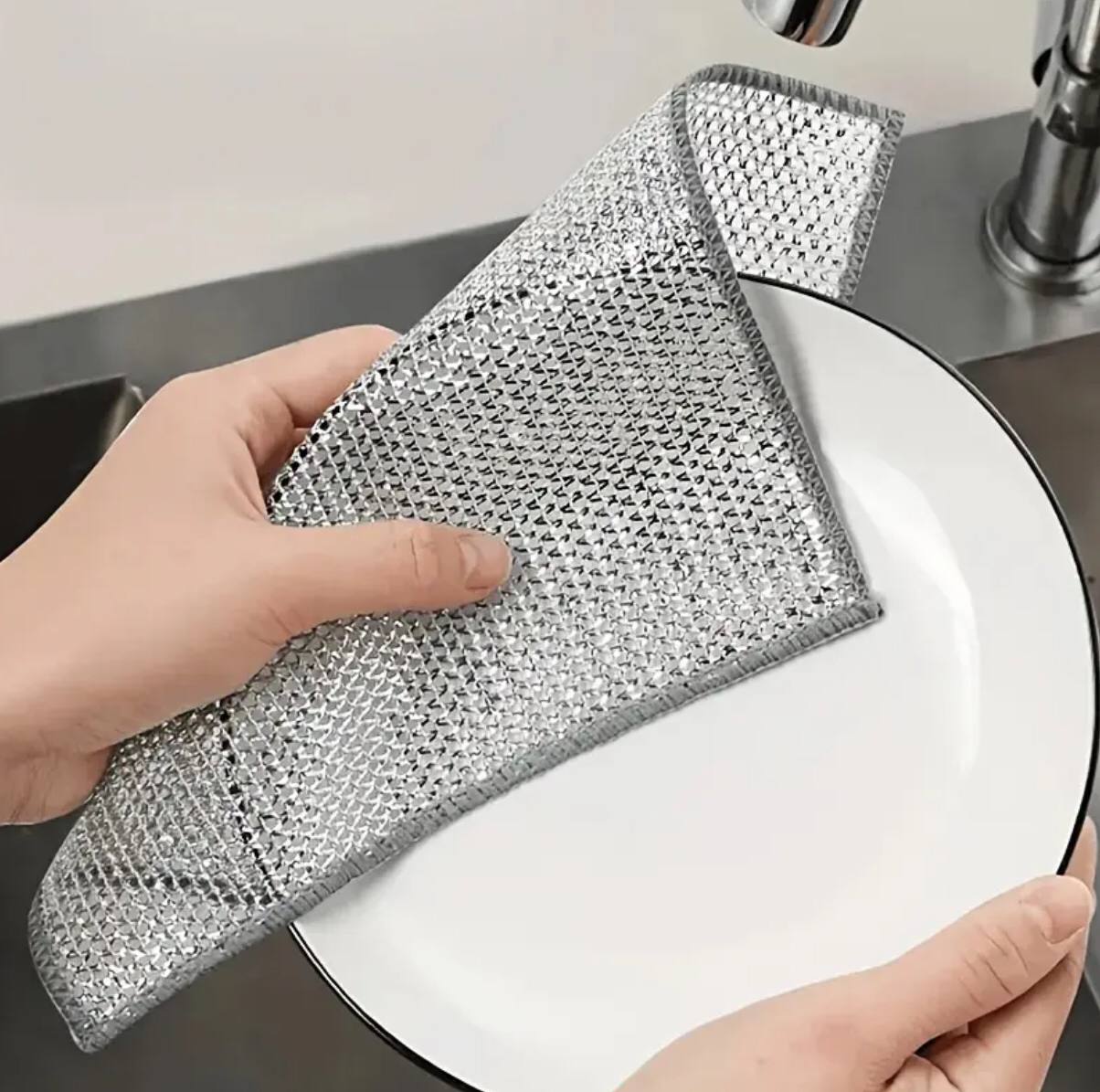 Multi-purpose magic wire dish cleaning cloth