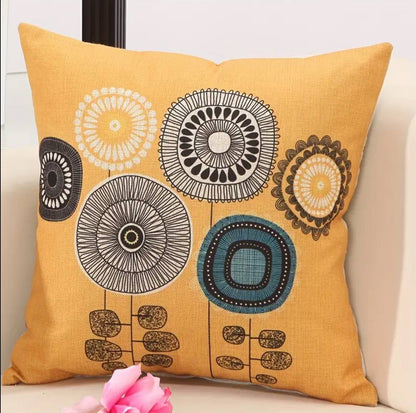 Retro Fashion Cotton Linen Blend Throw pillow Covers