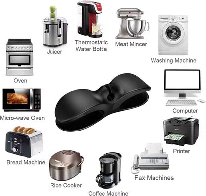 Wire Cable Organizer Tidy Management Clips Holder Adhesive Cord Storage Wrapper Winder for Kitchen Appliances Computer