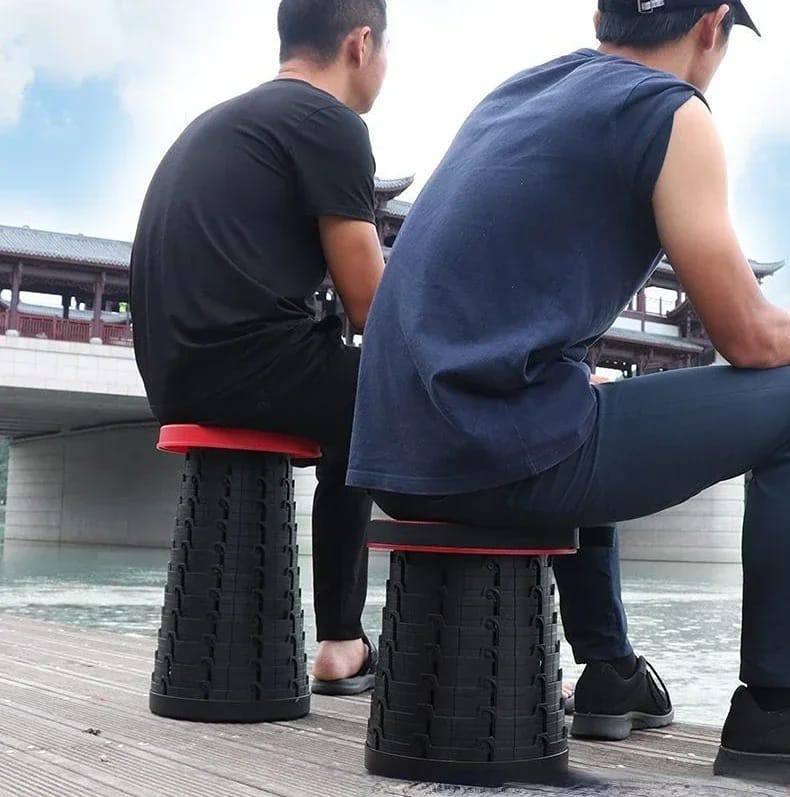 Portable Retractable plastic stool