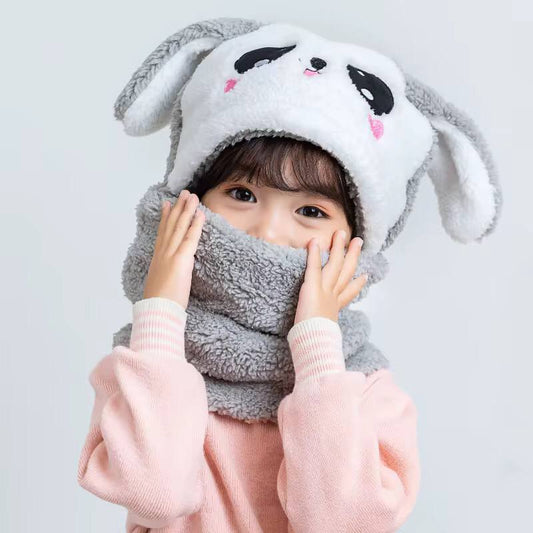 Magic Kids Boy's & Girl's Winter Fuzzy Plush Balaclava Hat Cartoon Panda Animal