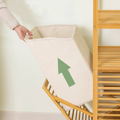 Bamboo laundry organizer
