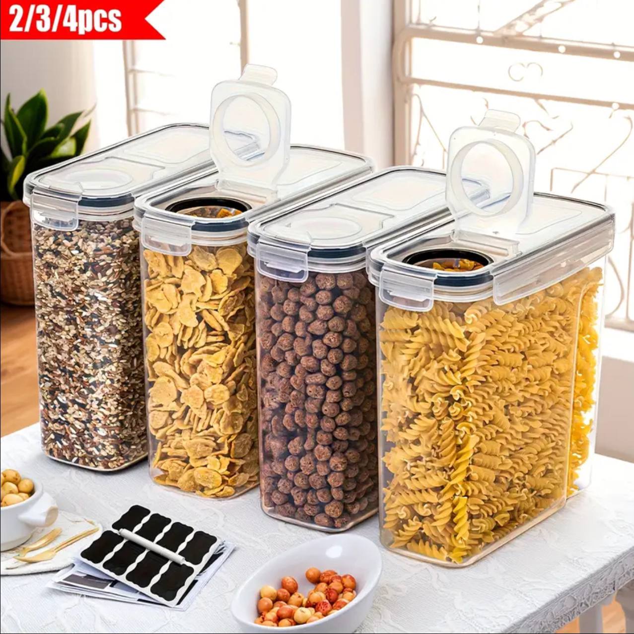 4pcs Food storage containers-