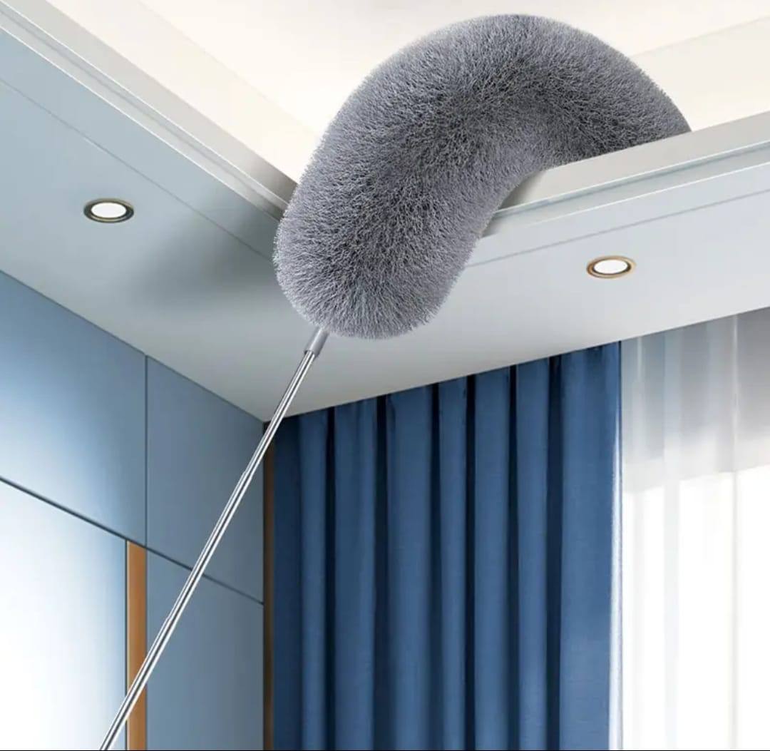 Microfiber Duster Extra Long Telescopic Pole Scratch-Resistant Cover,Bendable,Washable,Hypoallergenic,Lint Free Feather Dusters