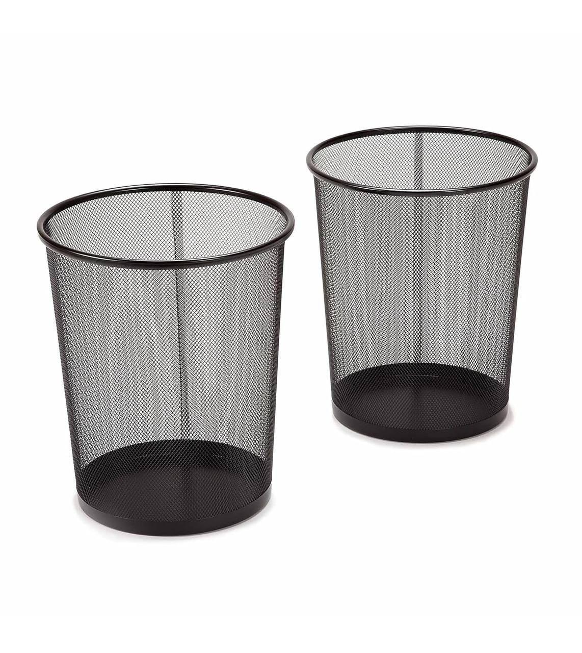 Durable metal wire dustbin for office or household waste