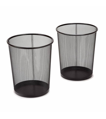 Durable metal wire dustbin for office or household waste