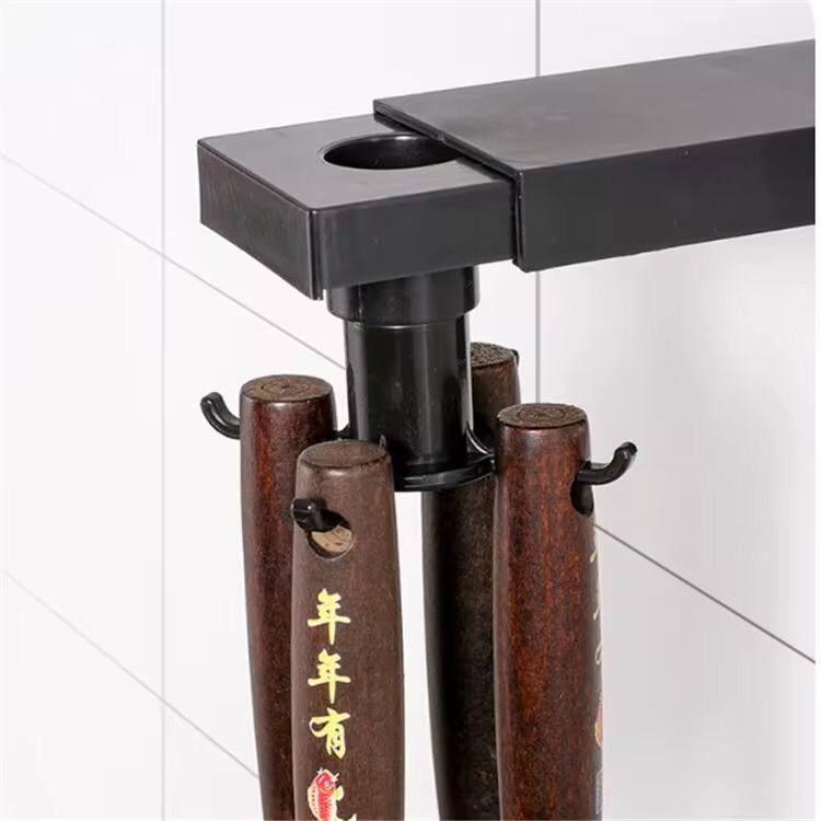 Multifunctional shelf 6  rotating hooks organizer