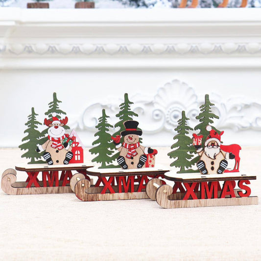 Santa Claus Sleigh Ornament Desk Topper DIY Wooden Craft Christmas Decoration
➡️ @950/-