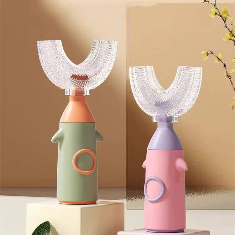 Children U-shaped Toothbrush Silicone Washable Manual Cleaning Tooth Brush Oral Care Teeth Whitening Oral Care for kids