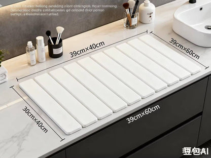 Multifunctional Fast Drying Stone Dish Drying Mat /Insulation Pad/ Bath Mat (60×40cm)