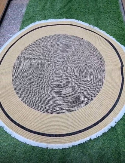 Nordic Aesthetic Modern Customised woven Floor Mat.