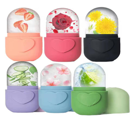 Reusable Ice Facial Roller Silicone Ice Cube Trays Upgraded Eye Face Massager