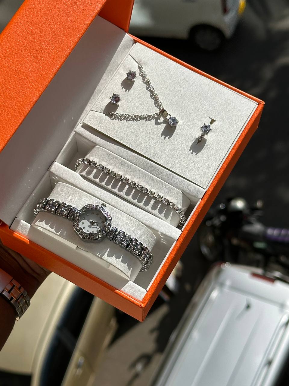 Ladies silver gift set