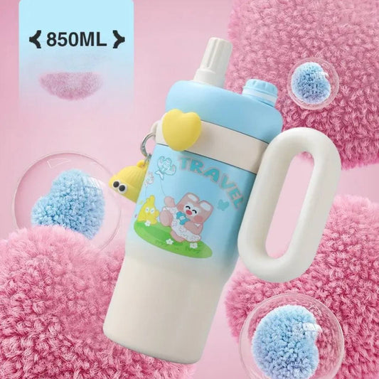 Cute bear travel tumbler