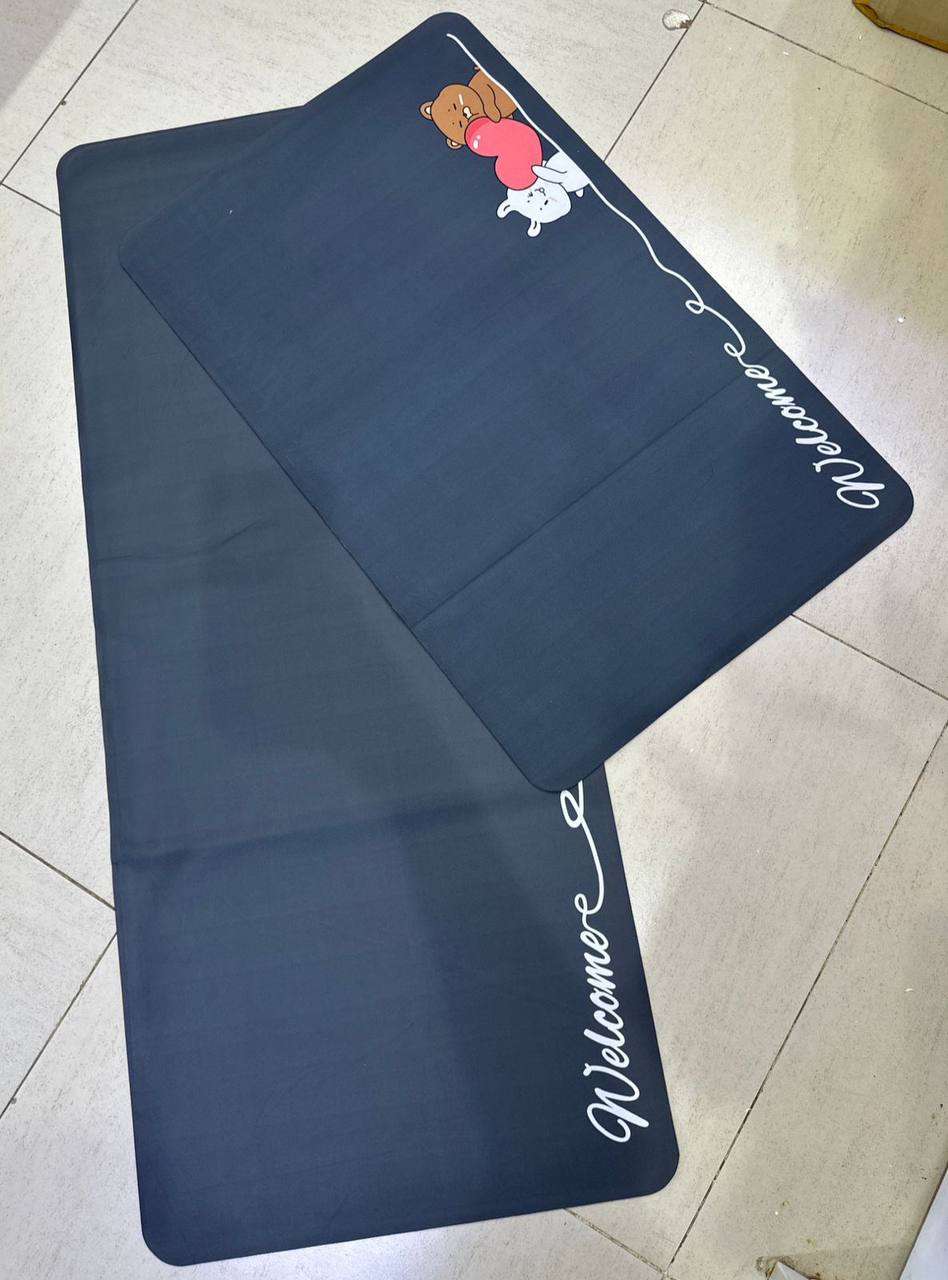 2 pc rubber kitchen mats