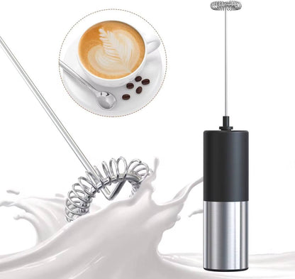 MINI Milk Frother USB Rechargeable 3 Speeds Foam Maker Coffee Whisk Mixer Electric Handle Blender Egg Beater