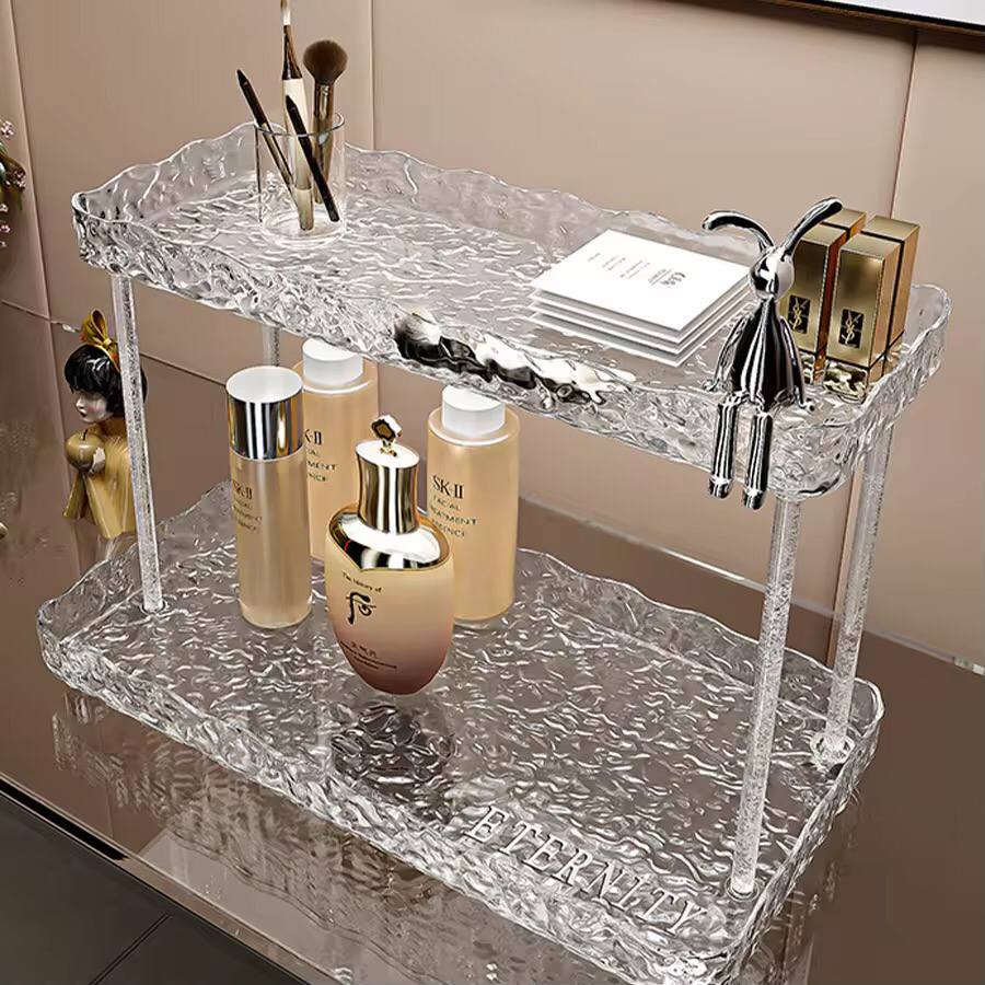 Eternity rabbit 2 layer acrylic organizer tray