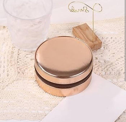 S. SUTARIYA Mini Round Jewelry Box Organizer