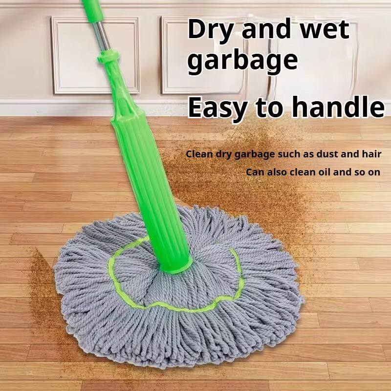 Microfiber self squeeze mop with stainless steel handle